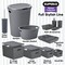 Superio Plastic Storage Container Bins, Organizer Baskets, Boxes for Organizing Closet Shelves Drawer Shelf